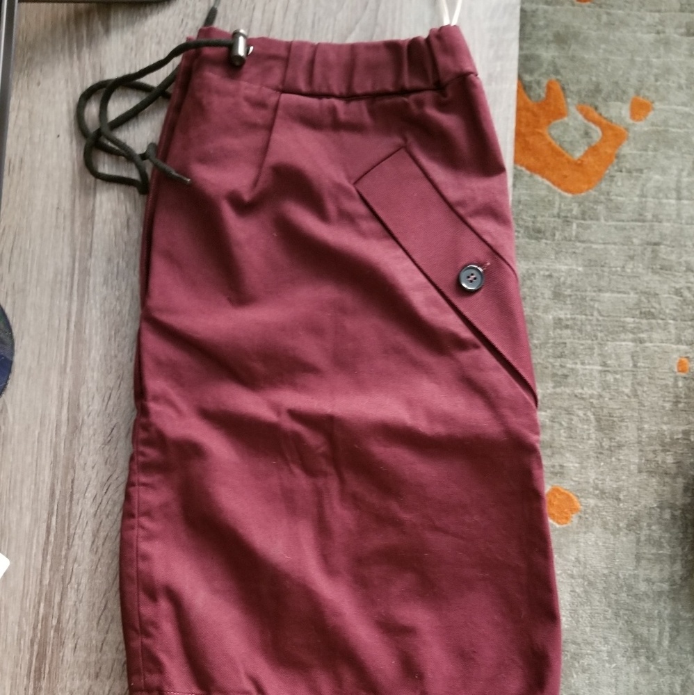 Marni drawstring knee length skirt